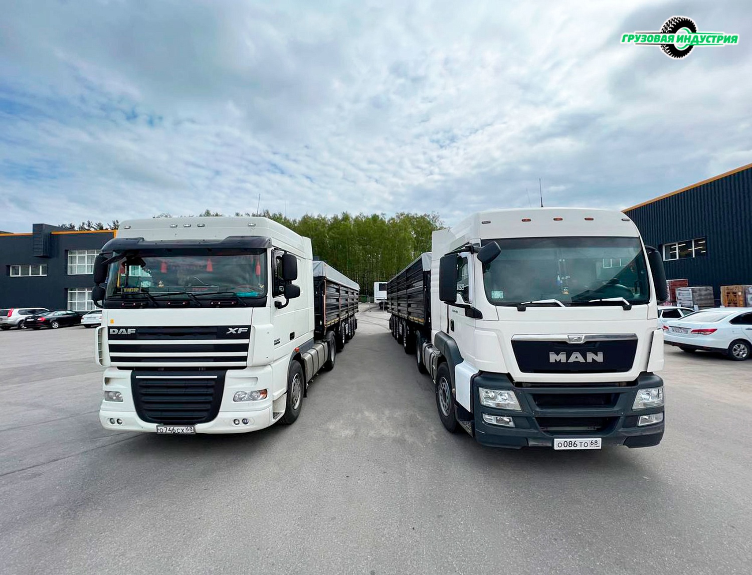 Отгрузка 2-х полуприцепов зерновозов SteelBear PF-41B в г.Тамбов