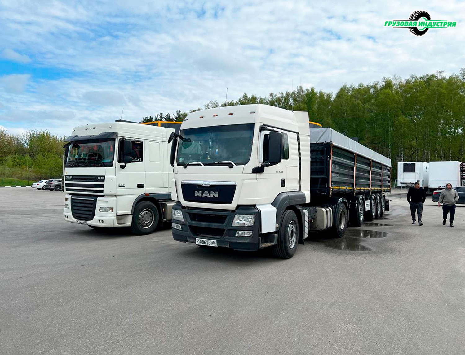 Отгрузка 2-х полуприцепов зерновозов SteelBear PF-41B в г.Тамбов