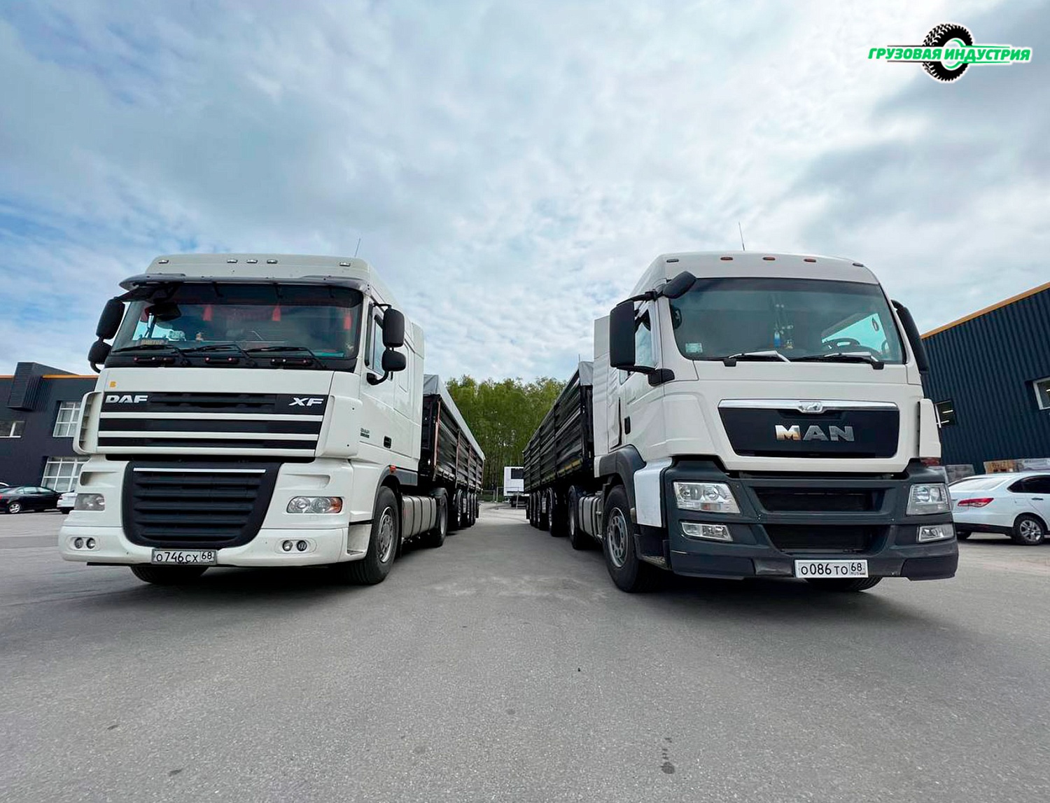 Отгрузка 2-х полуприцепов зерновозов SteelBear PF-41B в г.Тамбов